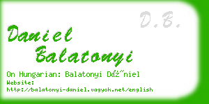 daniel balatonyi business card